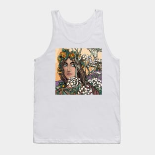 Homage Nouveau inspired by Flora the nature goddess Tank Top